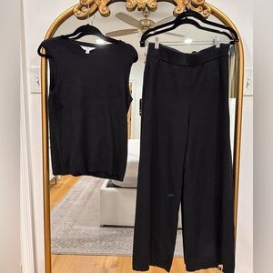 Black Women's Pants & Top Sweater Set